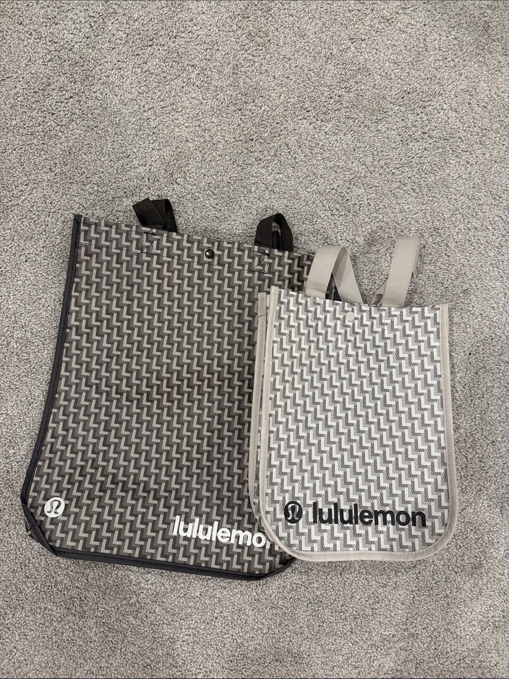 Lululemon Reversible Geometric Tote Bag Duo - Large & Small